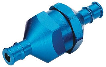 (image for) Du-Bro In Line Fuel Filter w/Plug (Blue) (1/pkg)