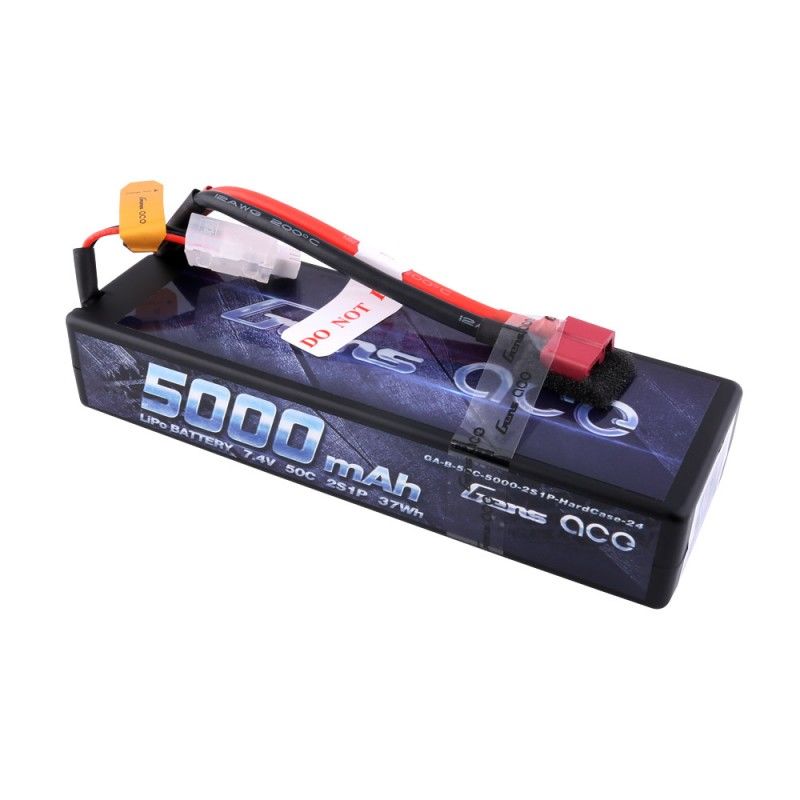 (image for) Gens Ace 5000mAh 2S1P 7.4V 50C LiPo Deans Plug Hard Case