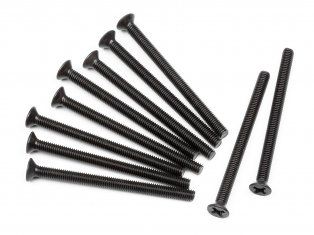 (image for) HPI Z536 Flat Head Screw M3x40mm (Phillips Head/10pcs)