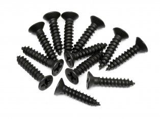 (image for) HPI Z579 TP. Flat Head Screw M3x15mm (Phillips/12pcs)