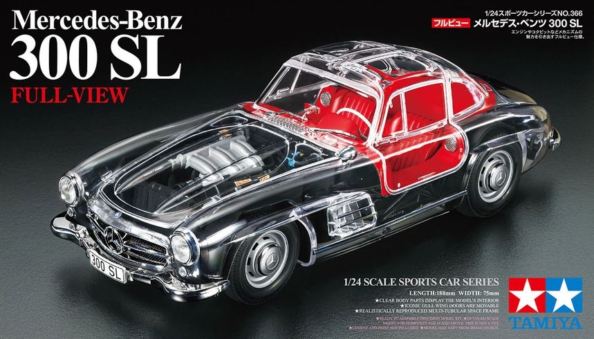 (image for) Tamiya 1/24 FULL VIEW MERCEDES-BENZ 300SL plastic model kit