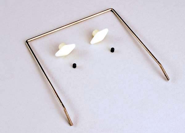 (image for) Traxxas Wing Buttons (2)/ Wing Wire/ 3mm Set Screws (2)