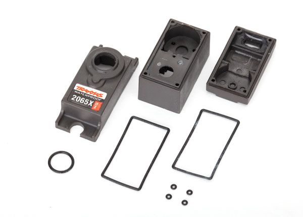 (image for) Traxxas Servo case/gaskets (for 2065X metal gear, waterproof, su