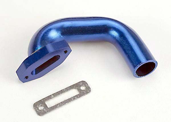 (image for) Traxxas Exhaust Header, Perfect-Fit For N. 4-Tec, N. Rustler/Spo