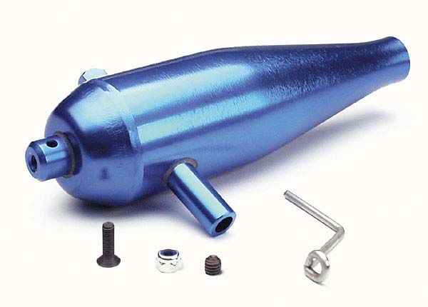 (image for) Traxxas Tuned Pipe, High Performance (Aluminum) (Blue-Anodized)/