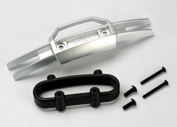 (image for) Traxxas Bumper, front/ bumper mount, front/ 4x10mm BCS (2)/ 3x25