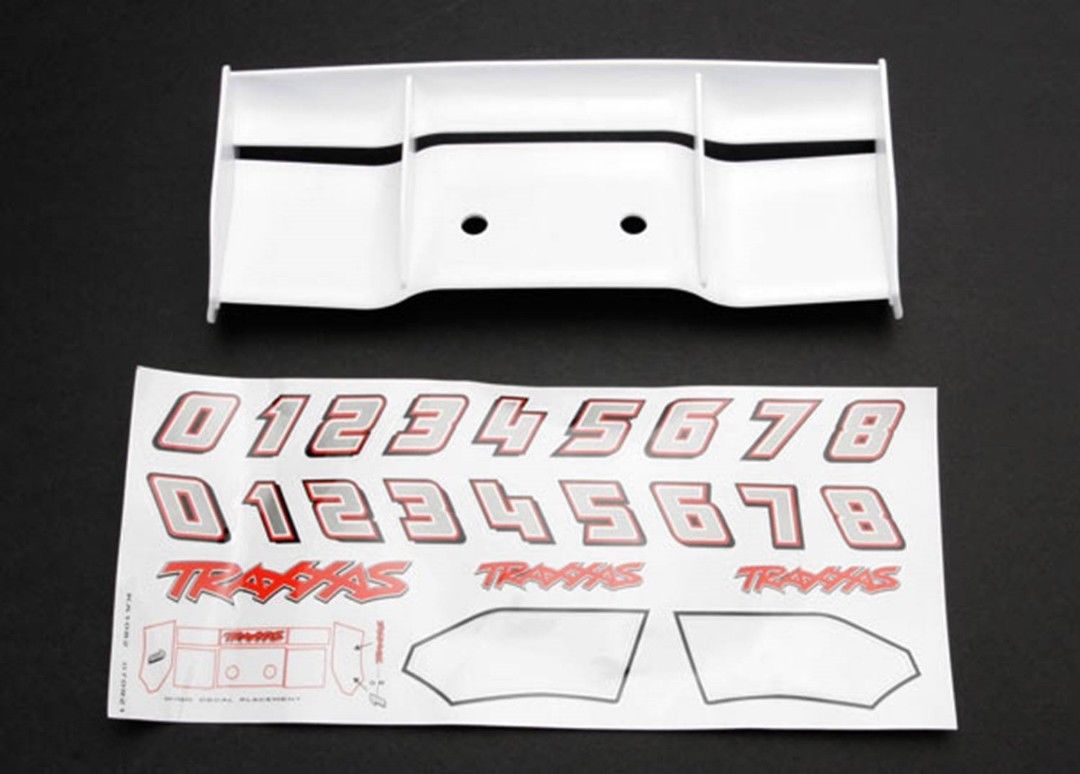 (image for) Traxxas Wing (White) with Decal Sheet