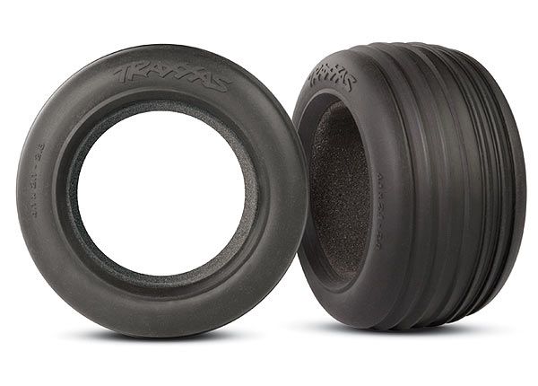 (image for) Traxxas Tires, Ribbed 2.8\' (2)/ Foam Inserts (2)