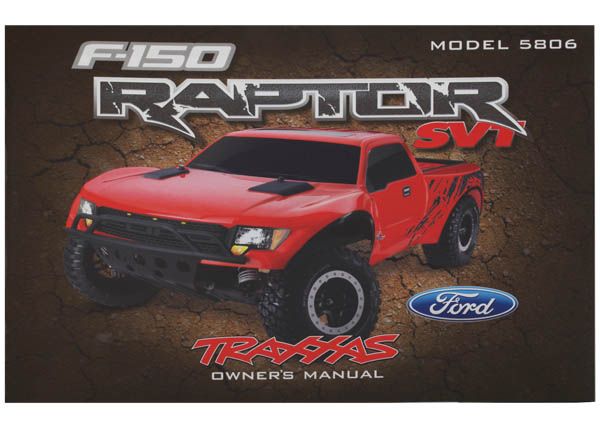 (image for) Traxxas Owner\'s Manual, Ford Raptor