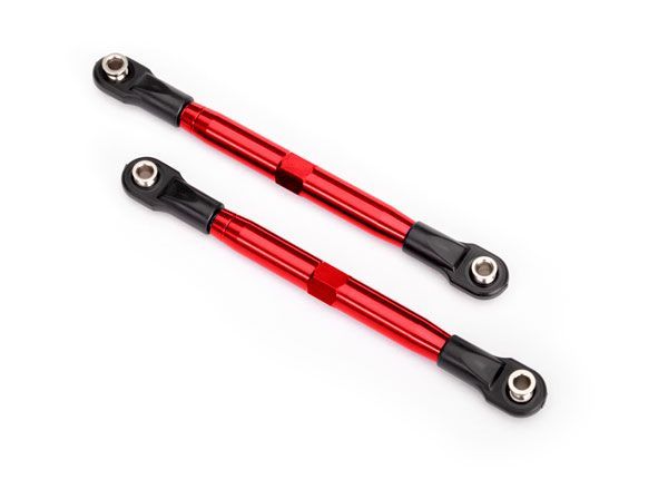 (image for) Traxxas Toe Links 87mm,Front/Rear - Red Aluminum