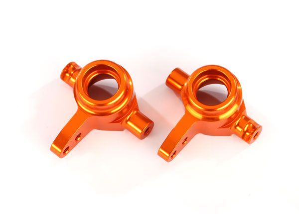 (image for) Traxxas Aluminum Steering Block Set (Orange) (2)