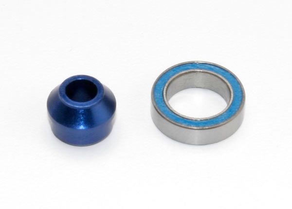 (image for) Traxxas Bearing adapter, 6160-T6 aluminum (blue-anodized) (1)