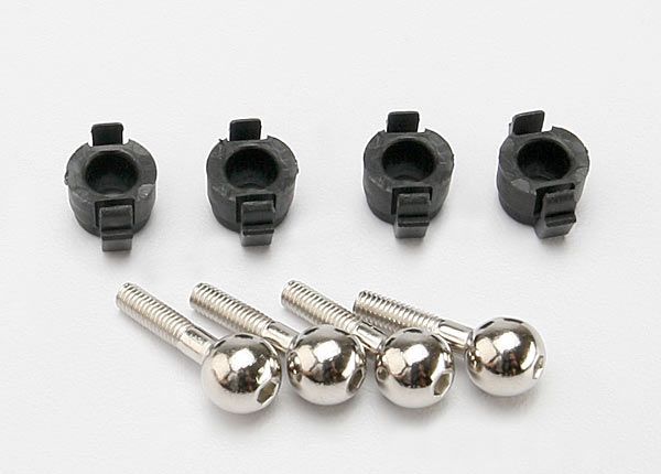 (image for) Traxxas Pivot balls (4)/ pivot ball caps (4)