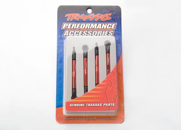 (image for) Traxxas Aluminum Toe Links (Red) (4) (Front/Rear)