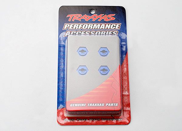 (image for) Traxxas Aluminum Hex Wheel Hubs (Blue) (4)