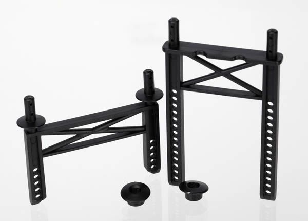 (image for) Traxxas Body Mounts, Front & Rear/ Body Washer, Rear (2)