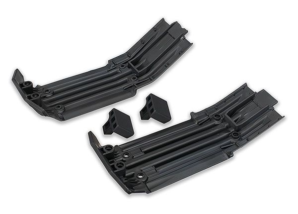 (image for) Traxxas X-Maxx Front & Rear Skidplate w/Rubber Impact Cushion