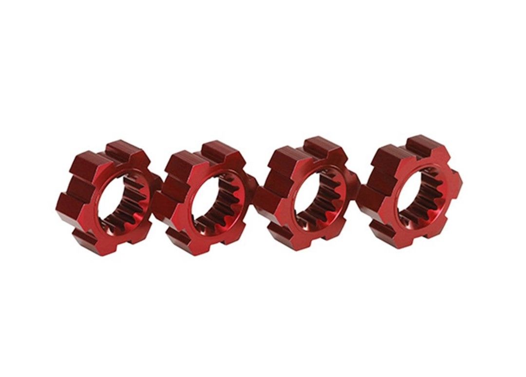 (image for) Traxxas X-Maxx Aluminum Wheel Hex Hub (Red) (4)