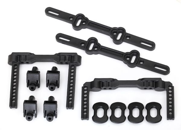 (image for) Traxxas Body mounts, front & rear/ body mount posts/ body mount