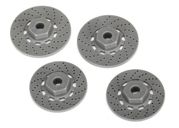 (image for) Traxxas Wheel hubs, hex (disc brake rotors) (4)