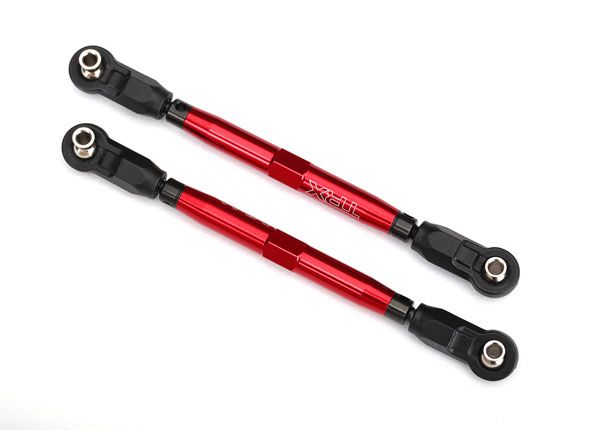(image for) Traxxas Toe links, front, Unlimited Desert Racer red anodized