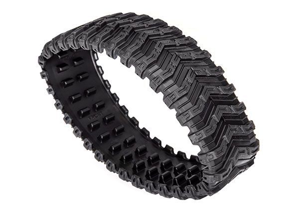 (image for) Traxxas Rubber track, All-Terrain, front (left or right) (rubber
