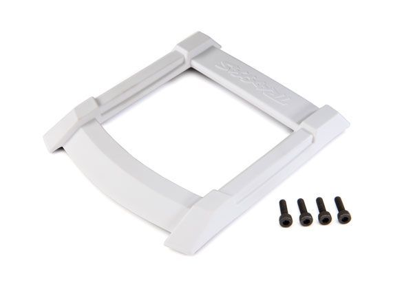 (image for) Traxxas Skid plate, roof (body) (white)/ 3x12mm CS (4)