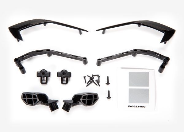 (image for) Traxxas Mirrors, side (left & right)/ mounts (left & right)/ tri