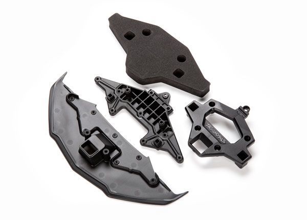 (image for) Traxxas Bumper, front/ bumper mount/ splitter/ bumper foam